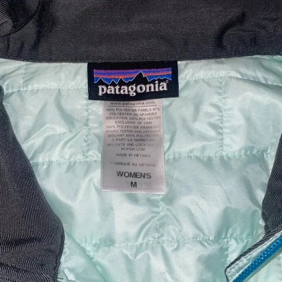 Patagonia packable Fleece hybrid nano puff gorpcore outdoor jacket woman M - Picture 2 of 9